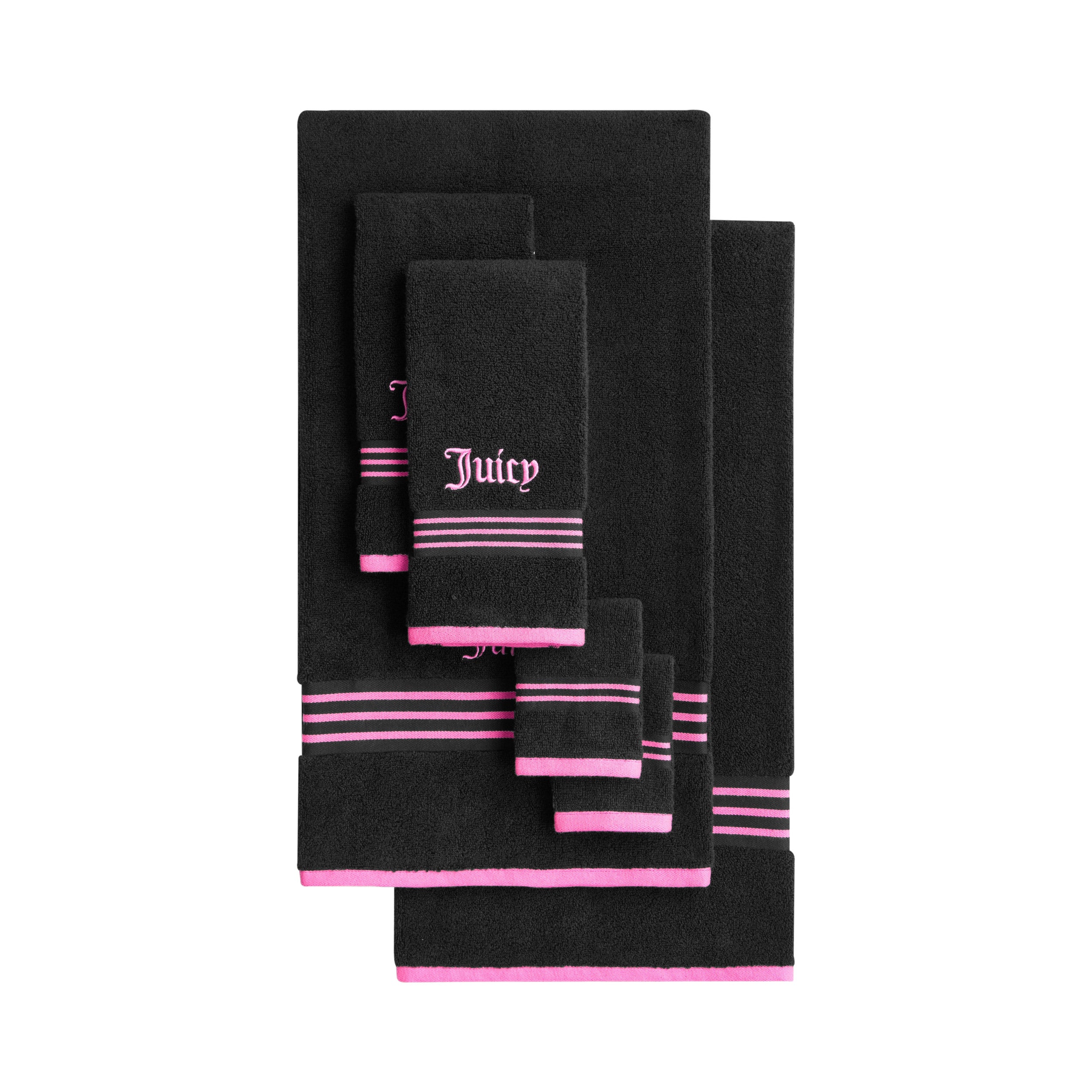 Neon Border Bath Towel Set - Juicy Couture