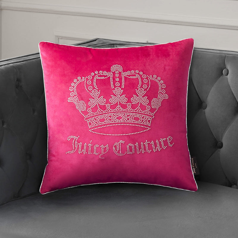 Gothic Rhinestone Crown Pillow