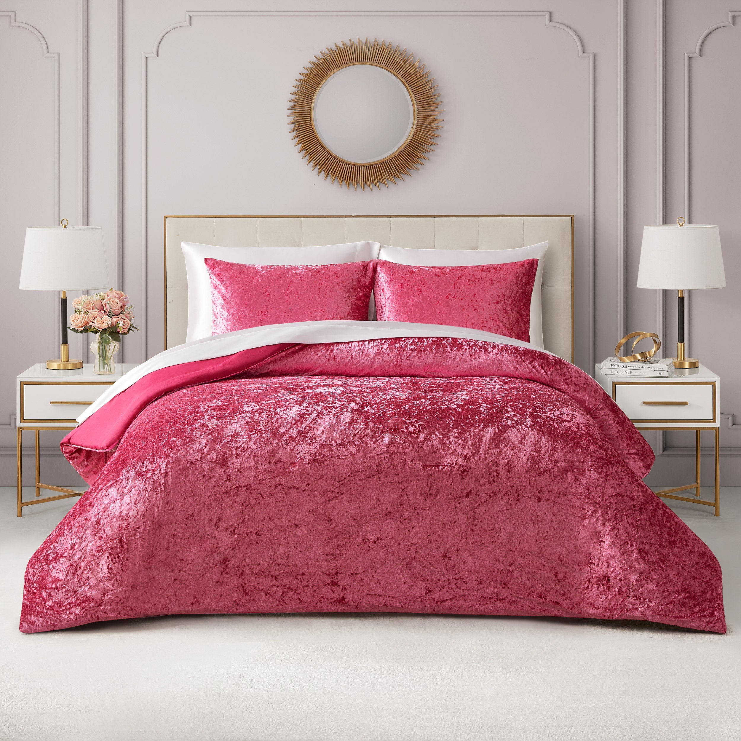 Crushed Velvet Comforter Set Juicy Couture