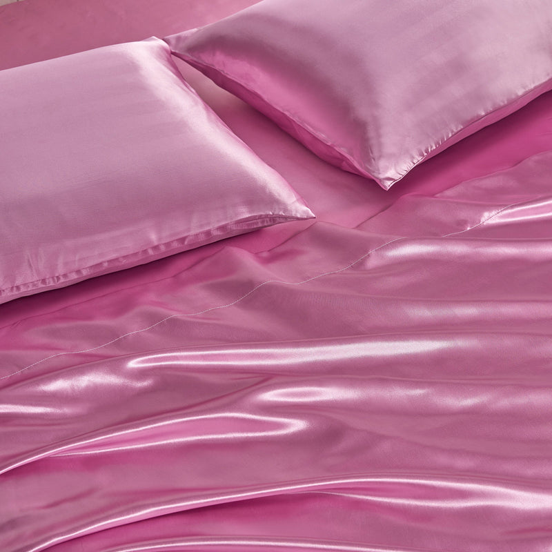 Damask Stripe Satin Sheet Set