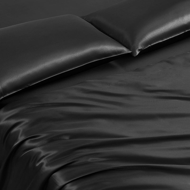 Modern Leopard Satin Bed in a Bag Bedding Set