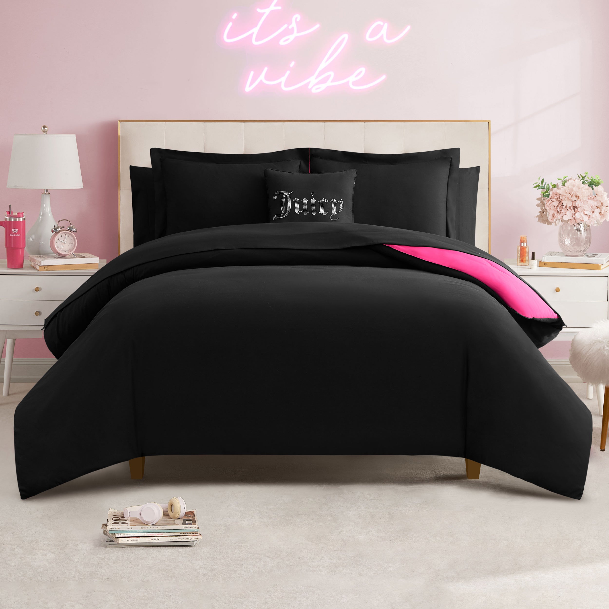 Alexis Solid Bed in a Bag Bedding Set - Juicy Couture