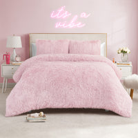 Shaggy Faux Fur Comforter Set - Juicy Couture