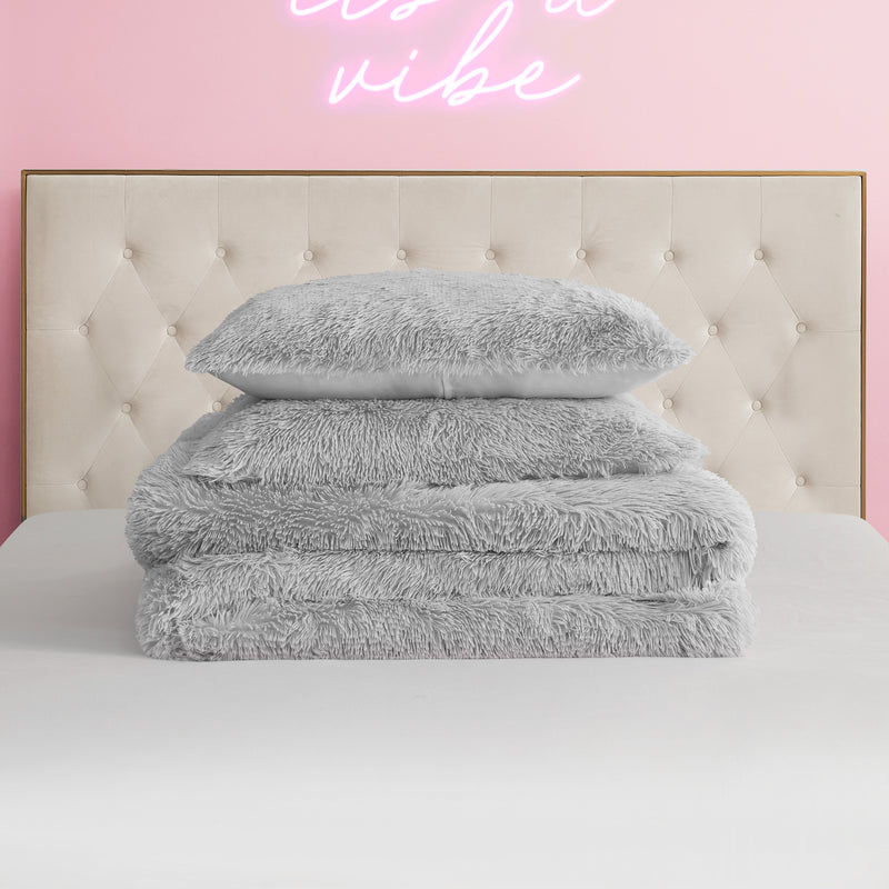 Shaggy Faux Fur Comforter Set - Juicy Couture