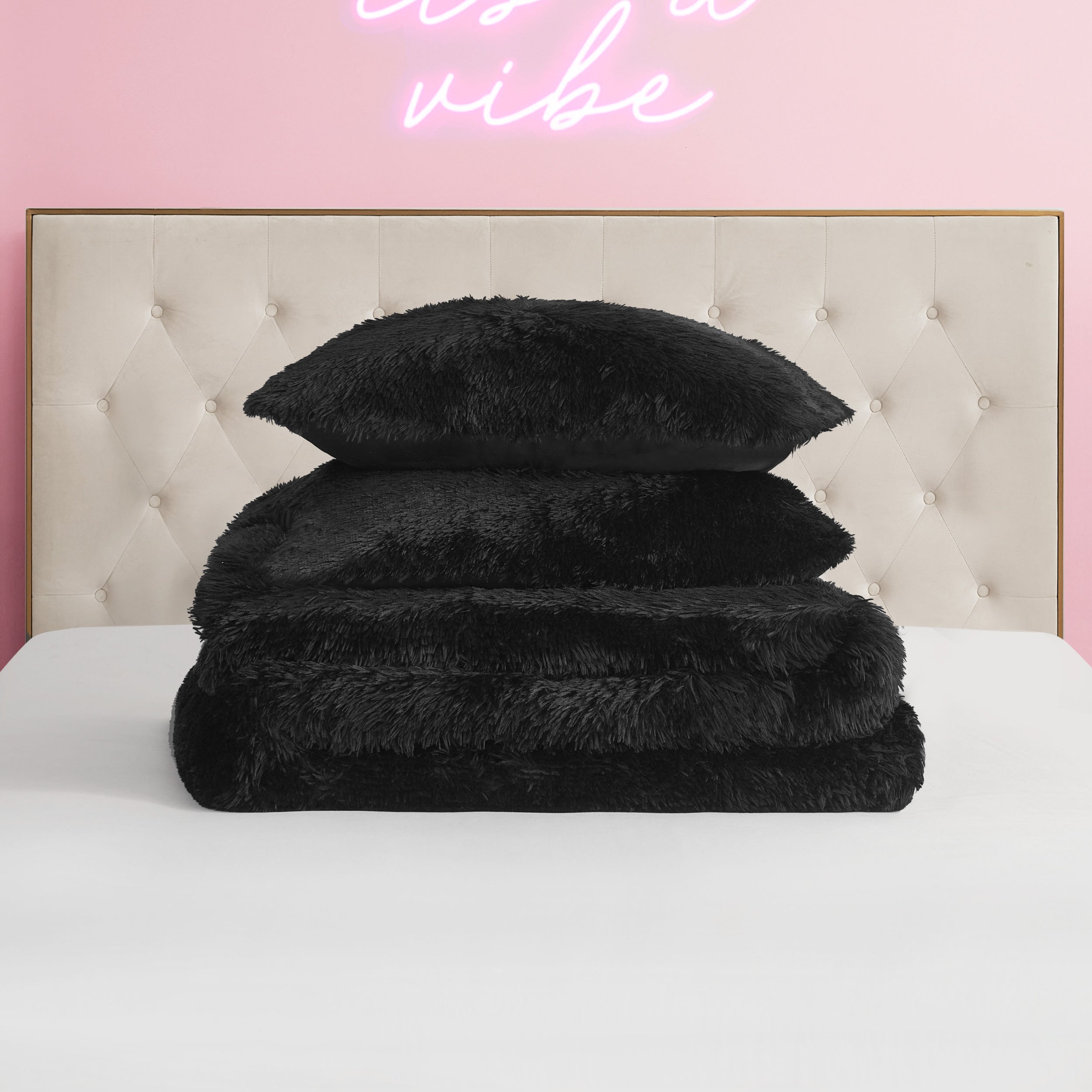 Shaggy Faux Fur Comforter Set - Juicy Couture