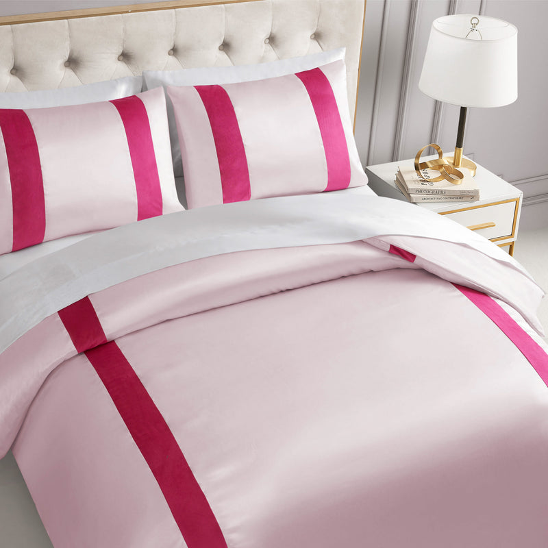 Satin Velvet Stripe Duvet Set - Juicy Couture