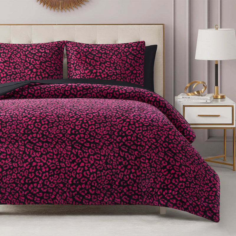 Cheetah Feathered Comforter Set
