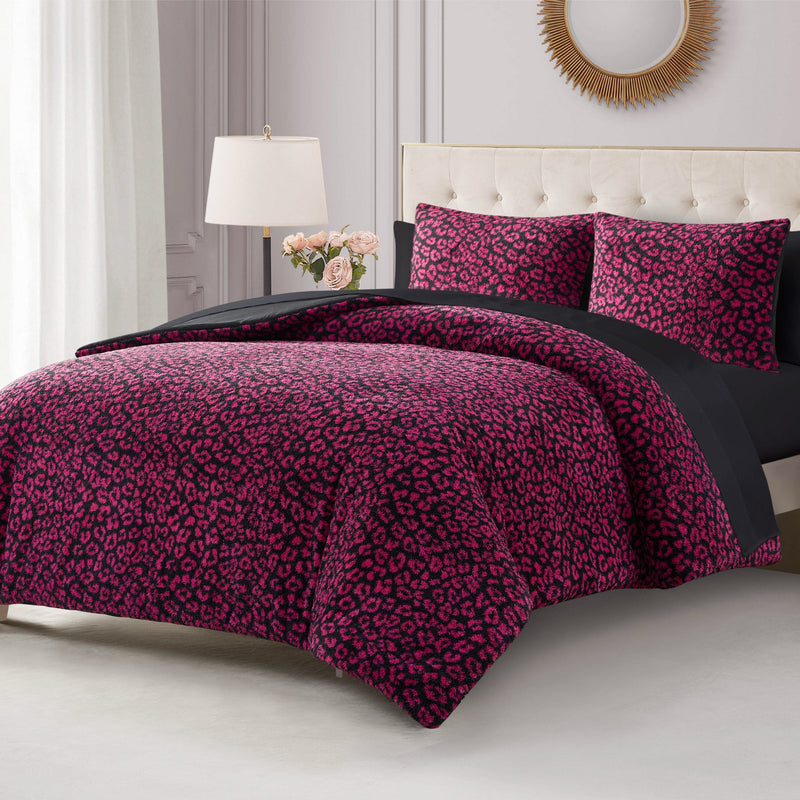 Cheetah Feathered Comforter Set