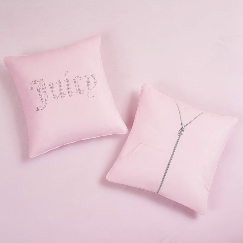 Solid Velour Comforter Set - Marshmallow Pink - Juicy Couture