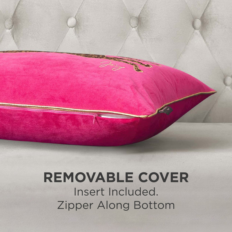 Velvet Cheetah Pillow