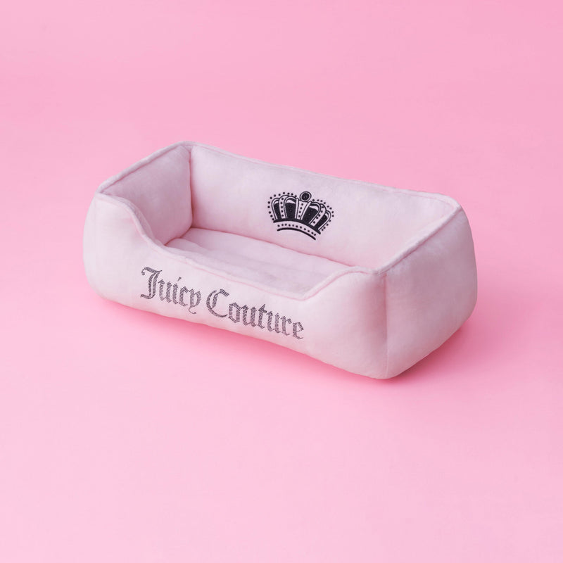 Crown Bling Black Pet Bed