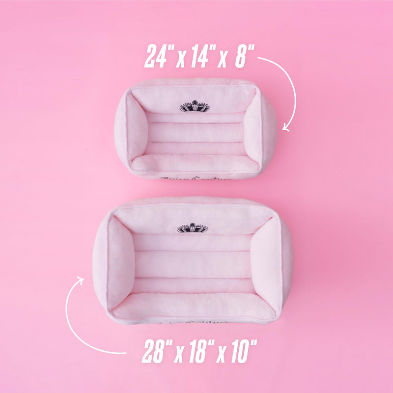 Crown Bling Black Pet Bed