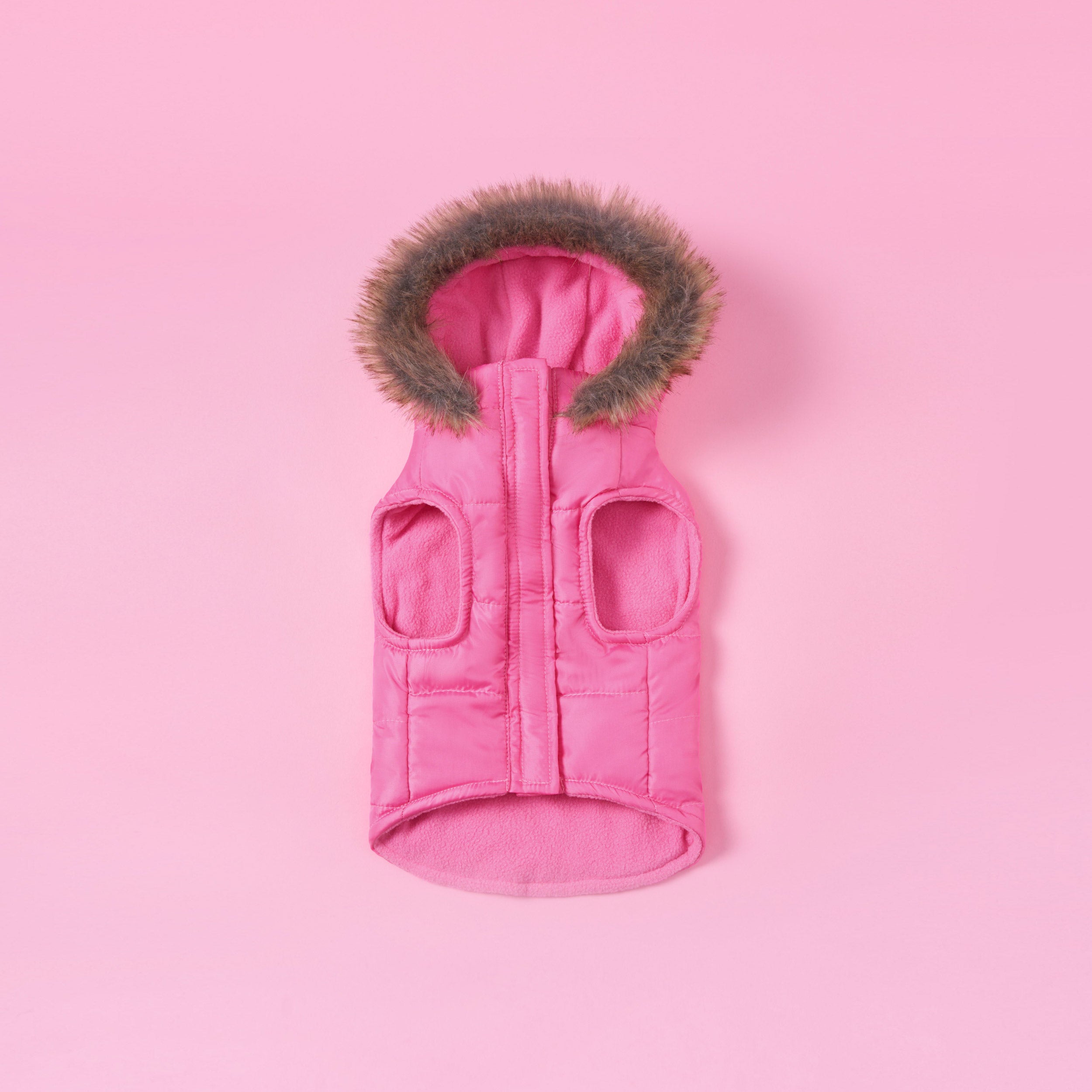 Pet Faux Fur Hooded Jacket - Juicy Couture
