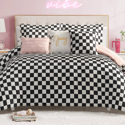 Checkerboard Reversible Comforter Set