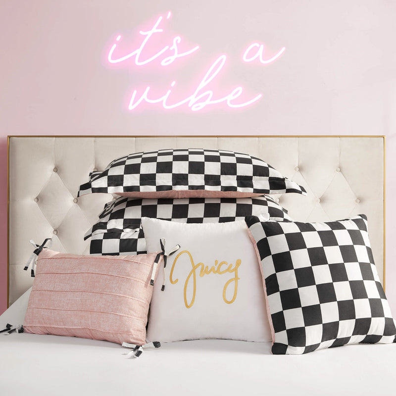 Checkerboard Reversible Comforter Set