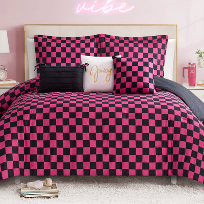 Checkerboard Reversible Comforter Set