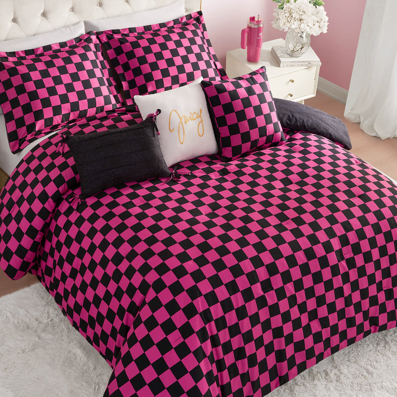 Checkerboard Reversible Comforter Set