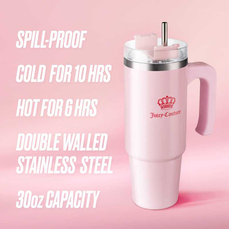 Glam Logo Stainless Steel Water Bottle