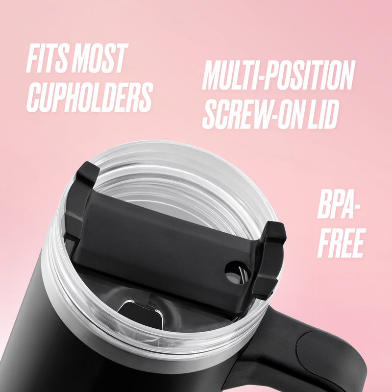 Glam Logo Stainless Steel Water Bottle