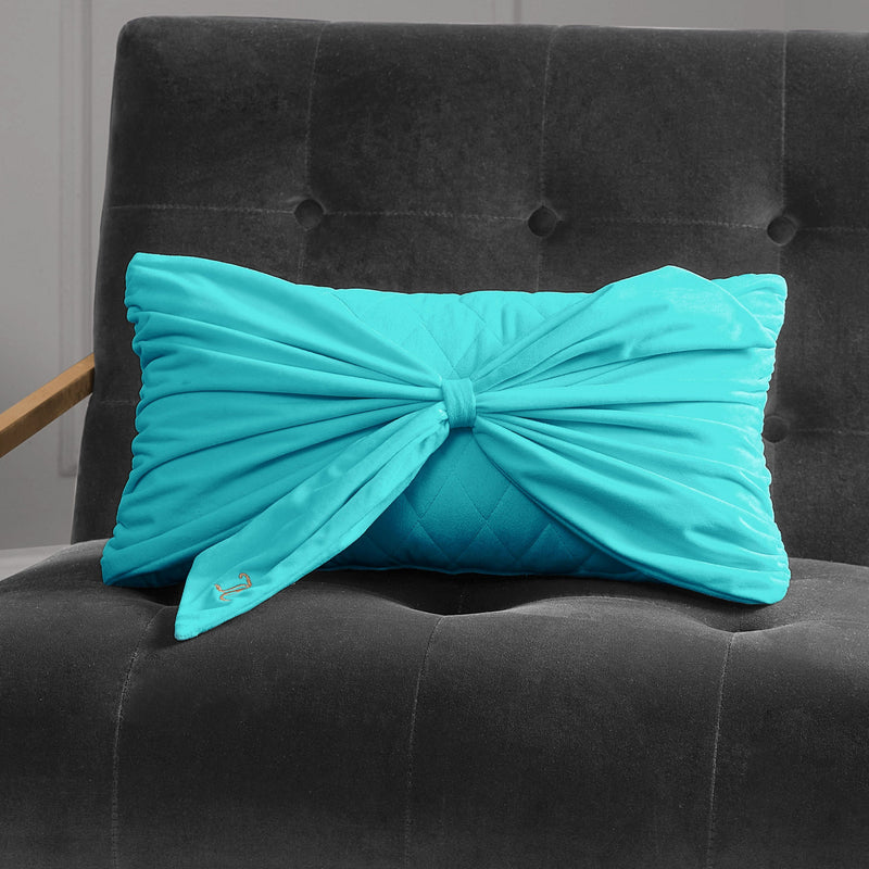 Velvet Bow Decorative Pillow