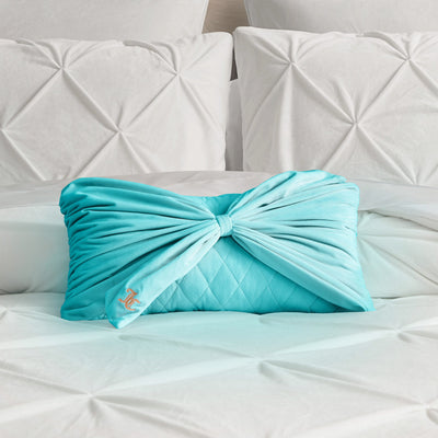 Velvet Bow Decorative Pillow