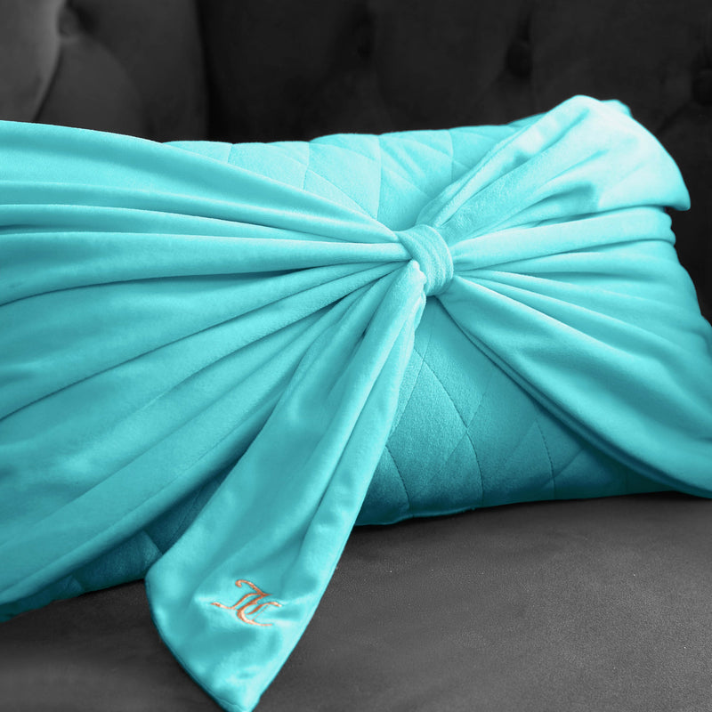 Velvet Bow Decorative Pillow