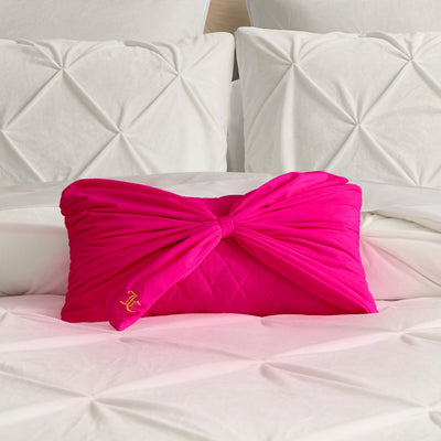 Velvet Bow Decorative Pillow