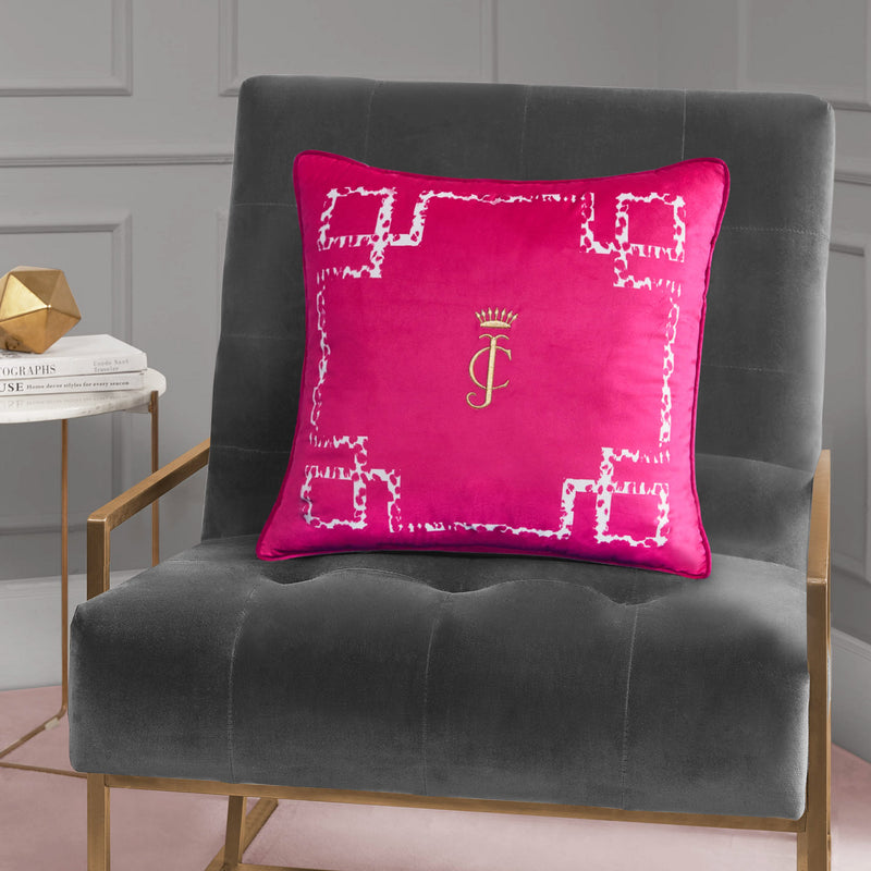 Velvet Lattice Pillow - Juicy Couture