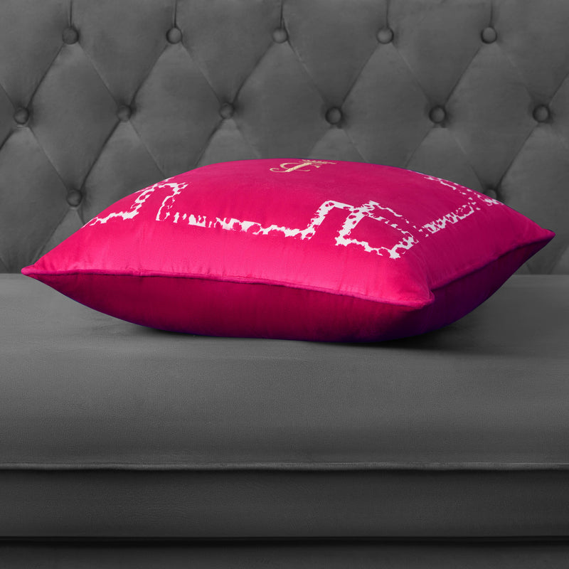 Velvet Lattice Pillow - Juicy Couture