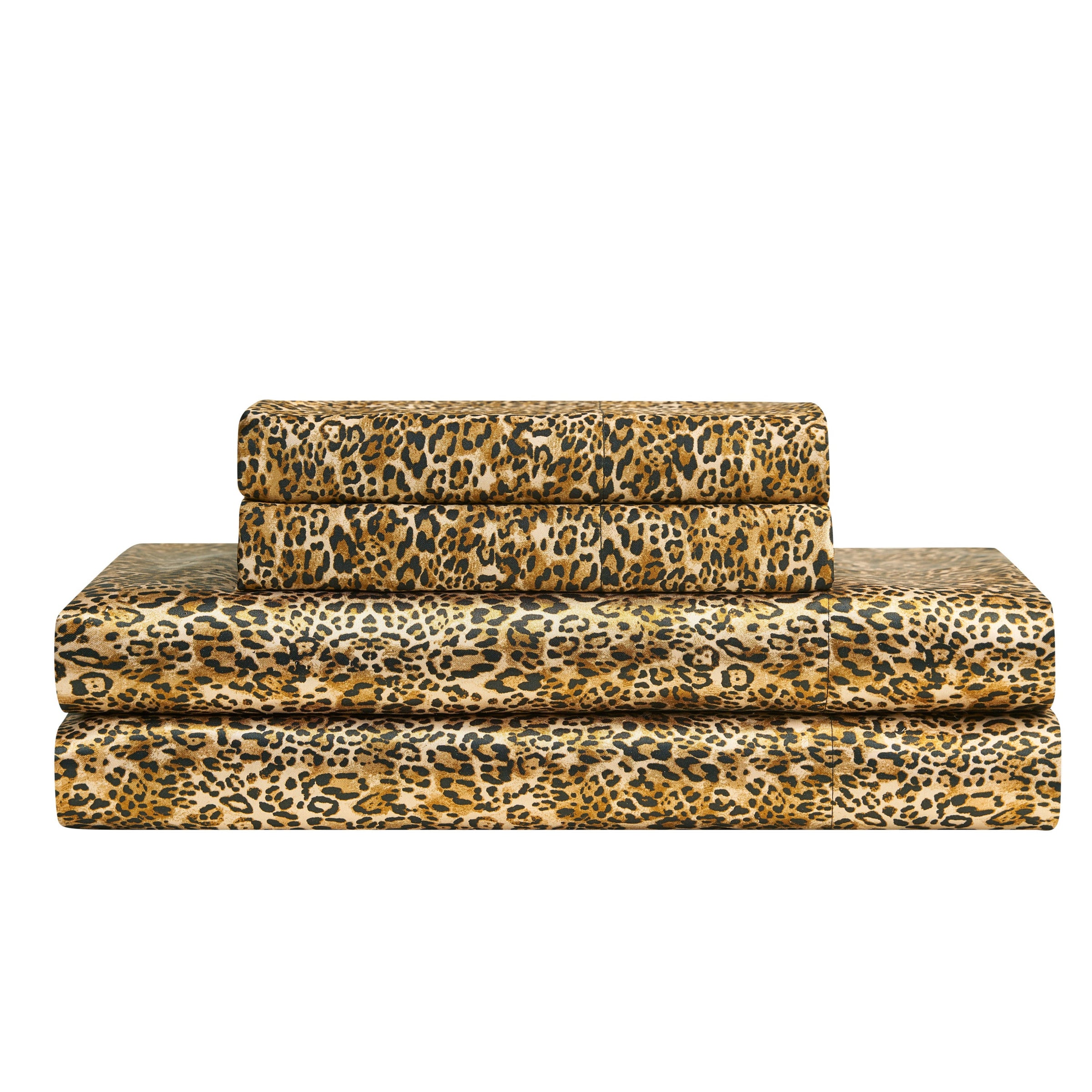 Solid Satin Sheet Set - Monica Leopard - Juicy Couture