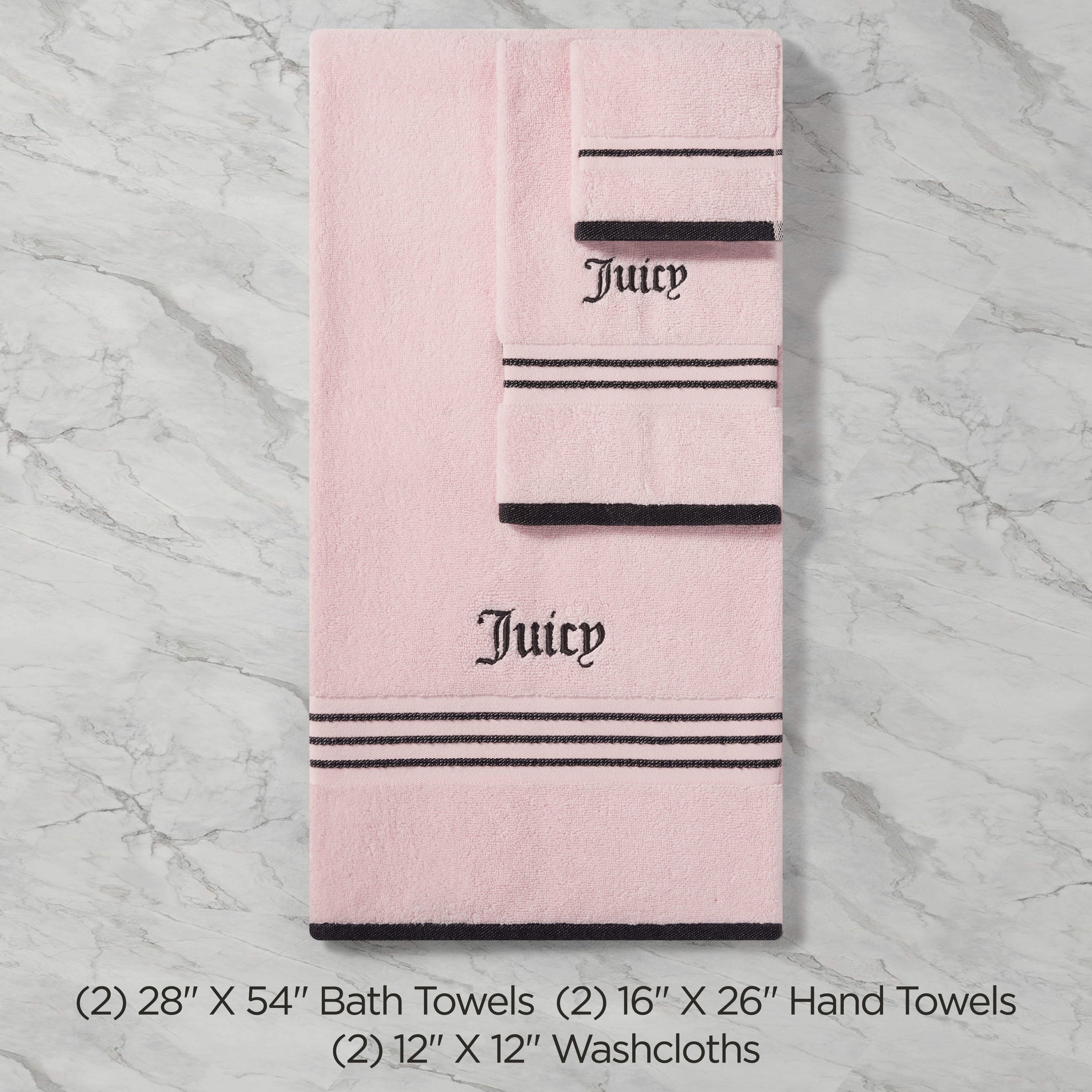 Neon Border Bath Towel Set - Juicy Couture