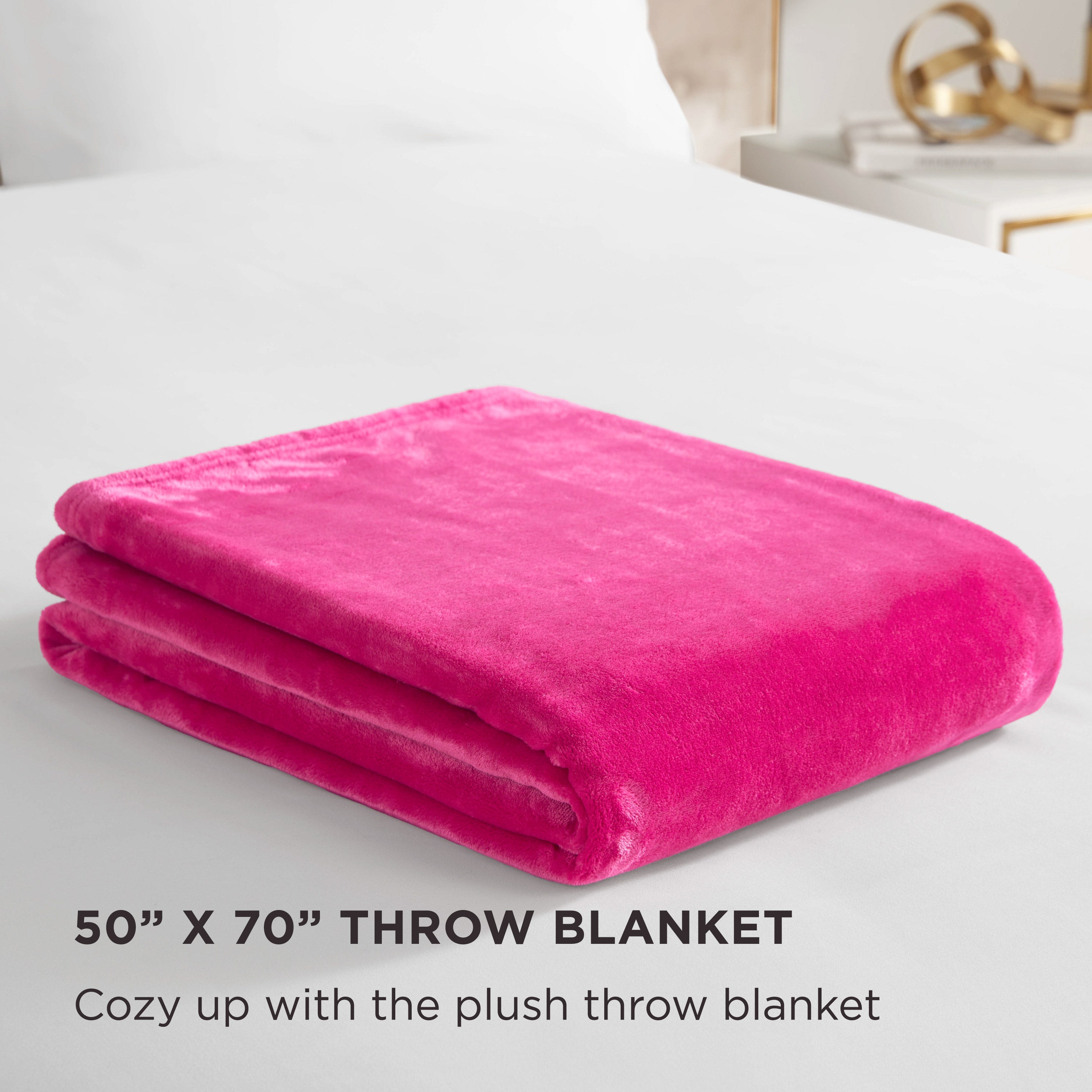 Solid Plush Throw Blanket - Juicy Couture
