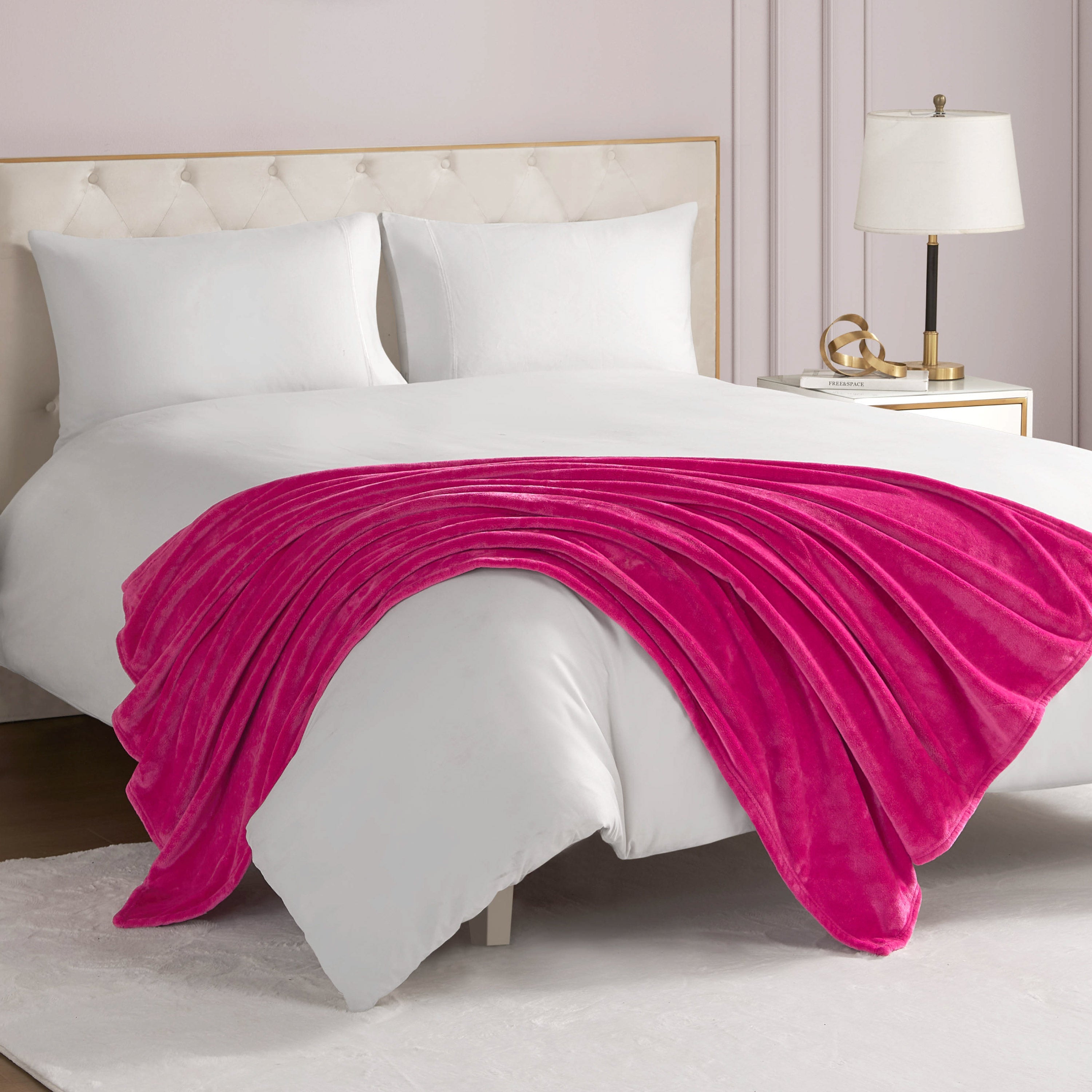 Solid Plush Throw Blanket - Juicy Couture