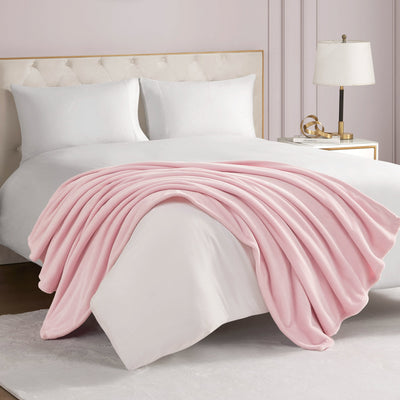 Solid Plush Throw Blanket