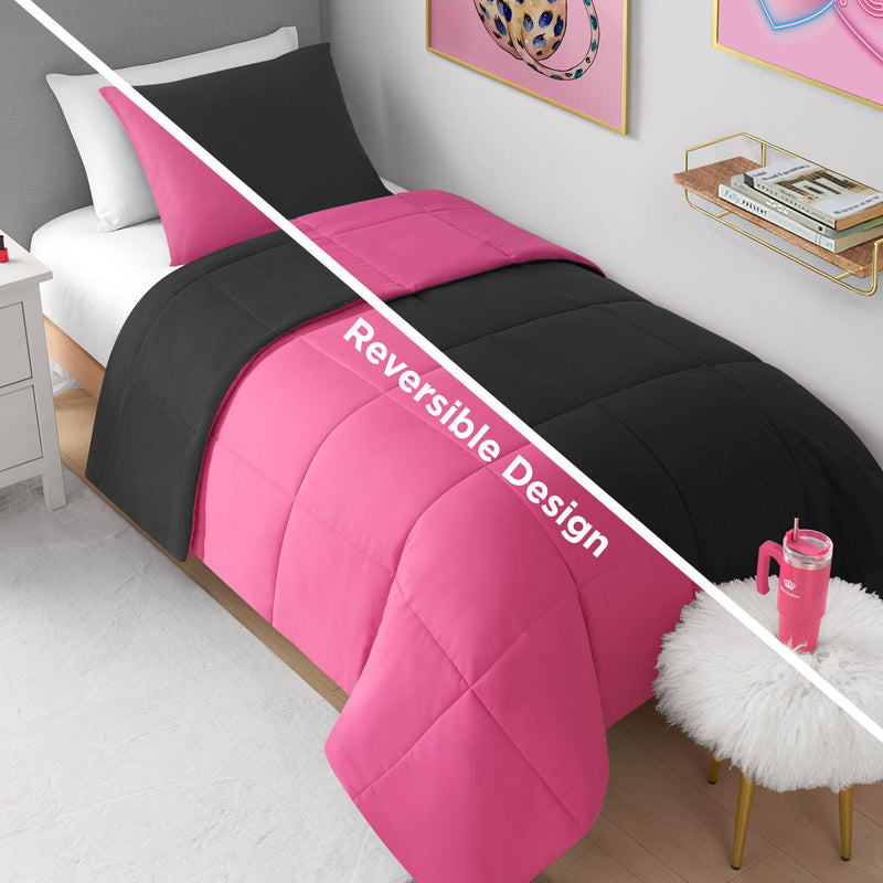 Box Stitch Reversible Comforter Set