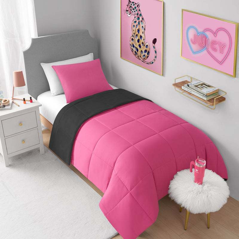 Box Stitch Reversible Comforter Set