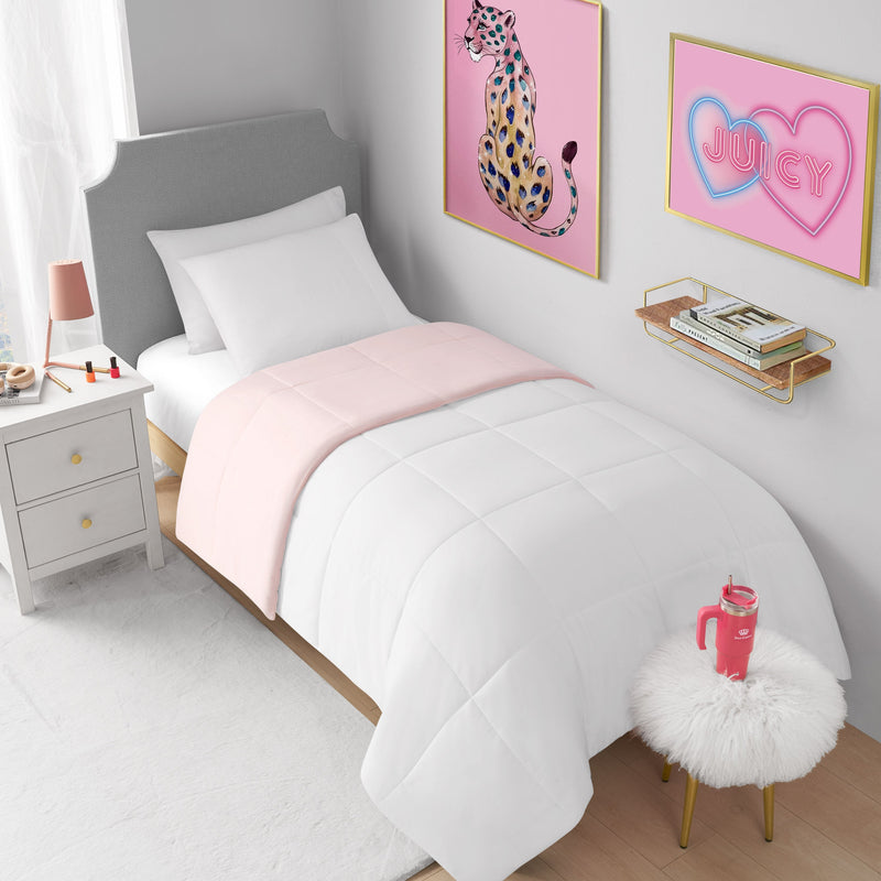 Box Stitch Reversible Comforter Set