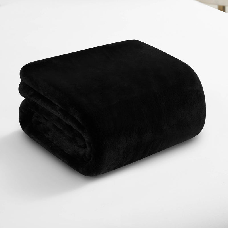 Soled Rabbit Solid Rabbit Mink Blanket - Juicy Couture