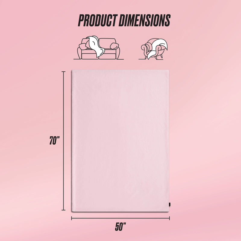 Solid Rabbit Mink Faux Fur Throw Blanket