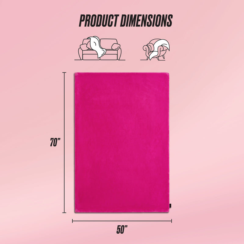 Solid Rabbit Mink Faux Fur Throw Blanket