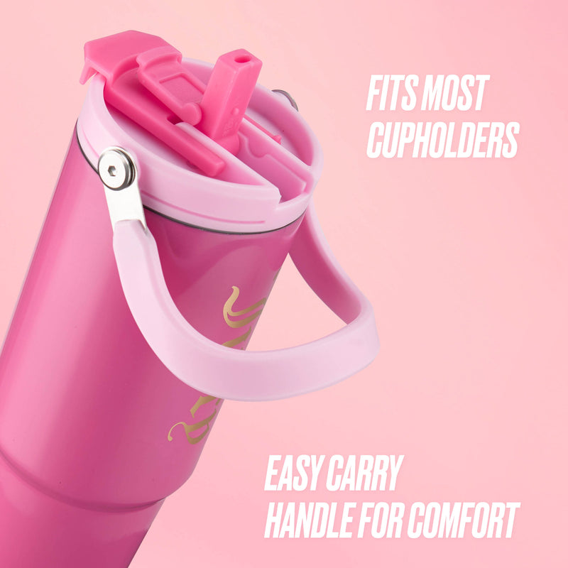 Flip Fusion Hydration Stainless Steel Tumbler - Hot Pink - Juicy Couture