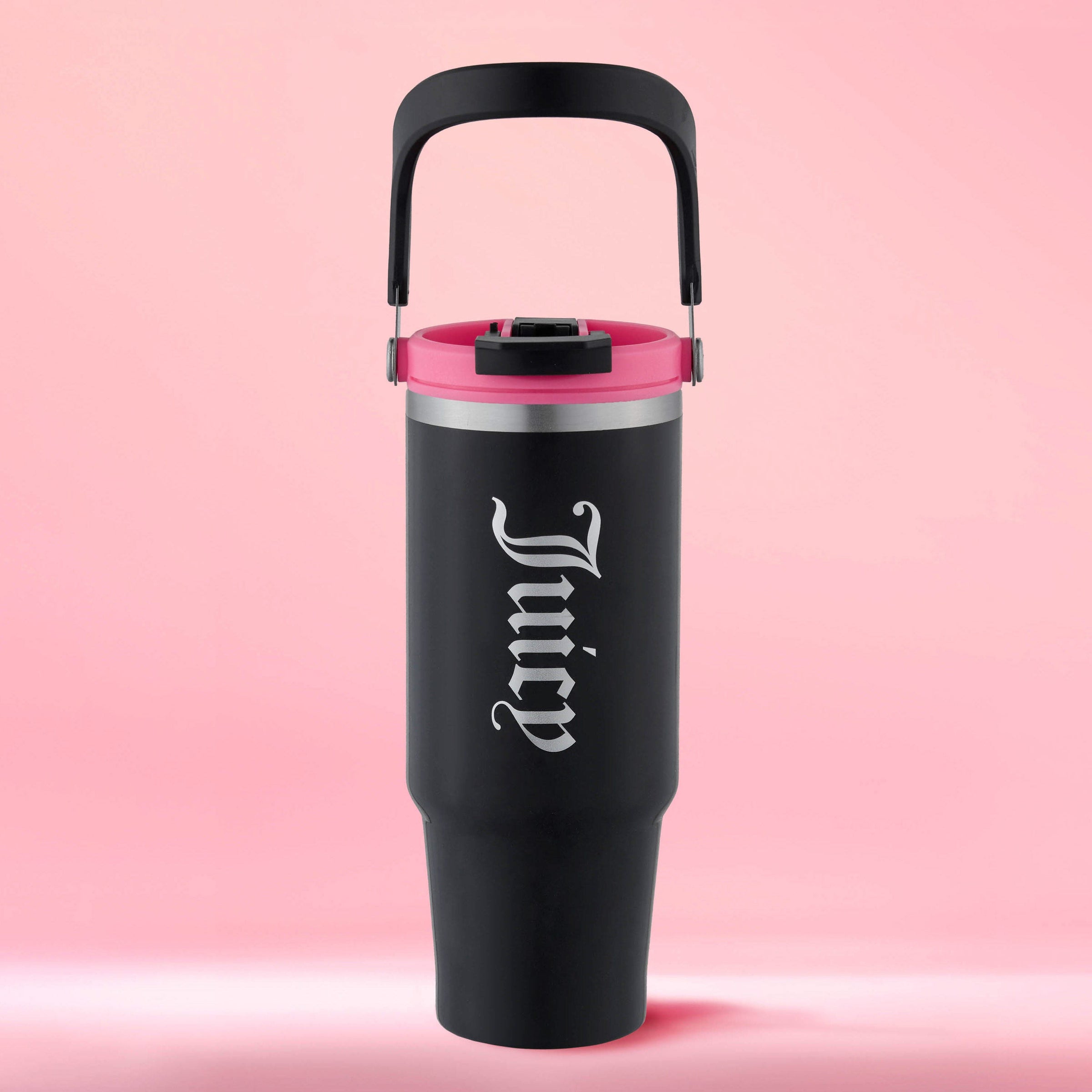 Flip Fusion Hydration Stainless Steel Tumbler - Black - Juicy Couture