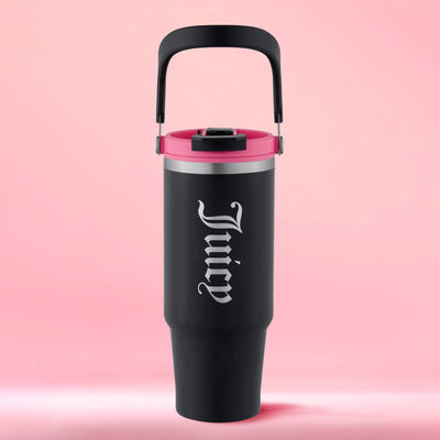 Flip Fusion Hydration Stainless Steel Tumbler - Black - Juicy Couture