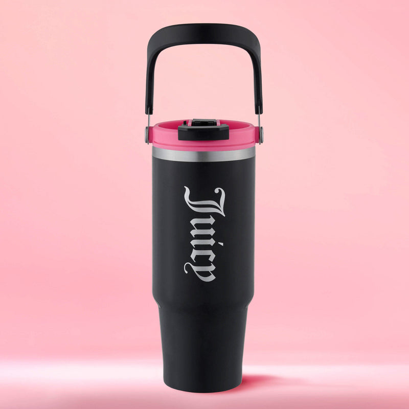 Flip Fusion Hydration Stainless Steel Tumbler - Black - Juicy Couture
