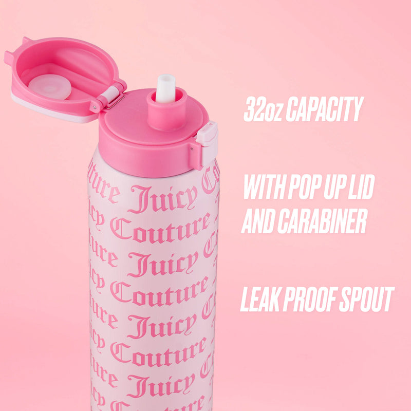 Glam Getaway Hydration Stainless Steel Tumbler - Ballerina Pink - Juicy Couture
