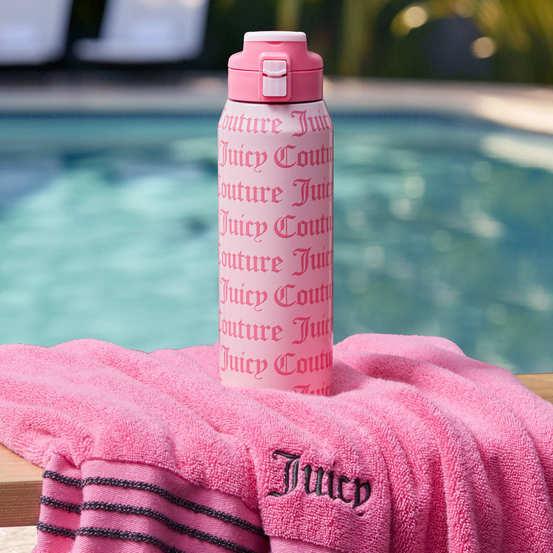 Glam Getaway Hydration Stainless Steel Tumbler - Ballerina Pink - Juicy Couture