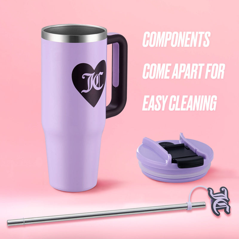 Jetsetter Hydration Stainless Steel Tumbler, 30 oz - Lavender - Juicy Couture