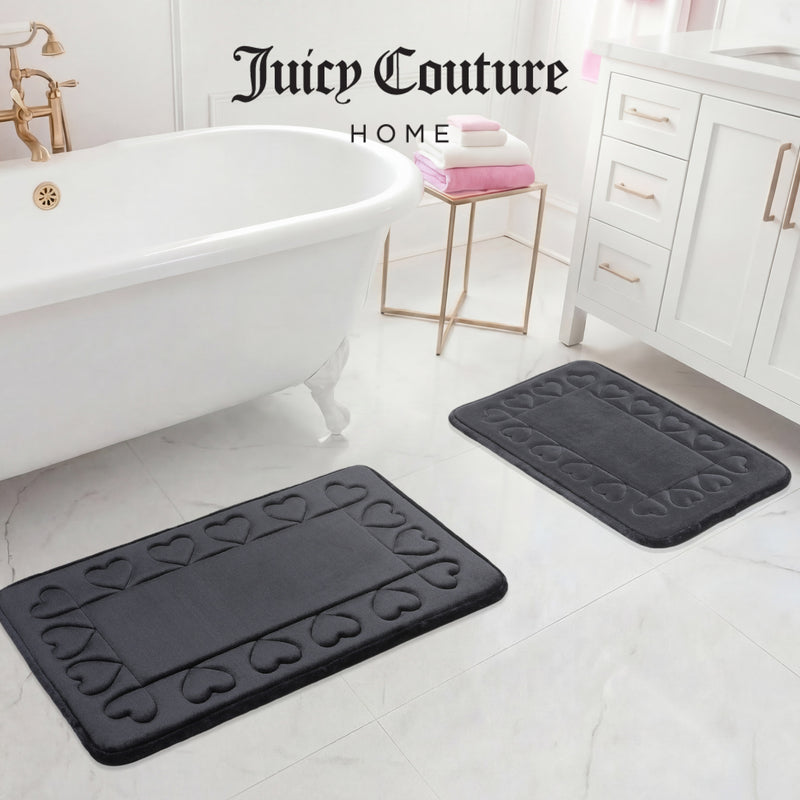 Quilted Memory Foam Bath Mat 2-Piece Set