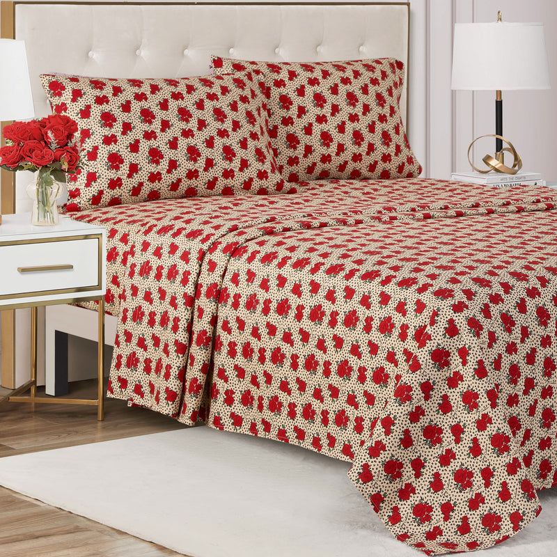 Printed Microfiber Sheet Set