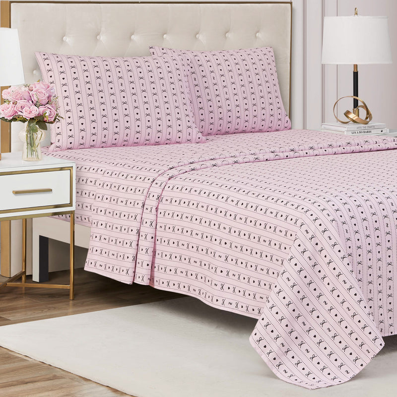 Printed Microfiber Sheet Set
